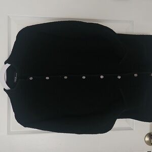 Women's black sweater jacket.  Merino wool. S